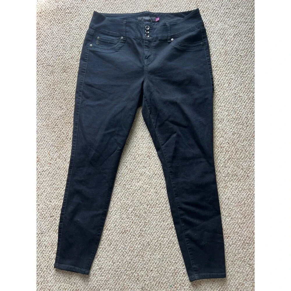 torrid 16 Dark Navy Stretch Skinny Jeans